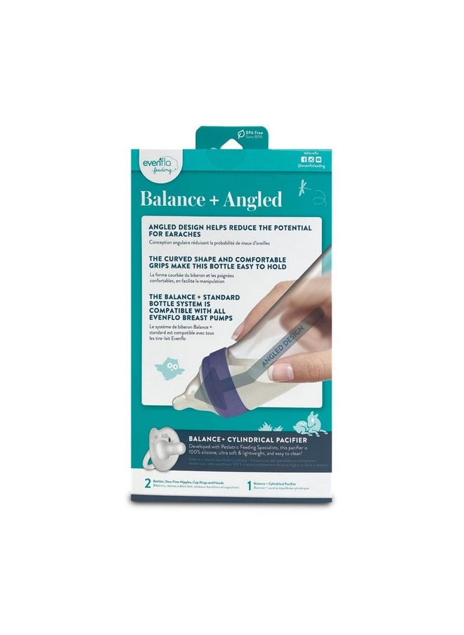 Balance+ Angled Bottle 9 Oz 2Pack With Pacifier - pzsku/Z3A2E58B0087E6313A9DEZ/45/_/1720767328/6ebc2975-4e14-4e3f-9a0b-c748f2c7ef02