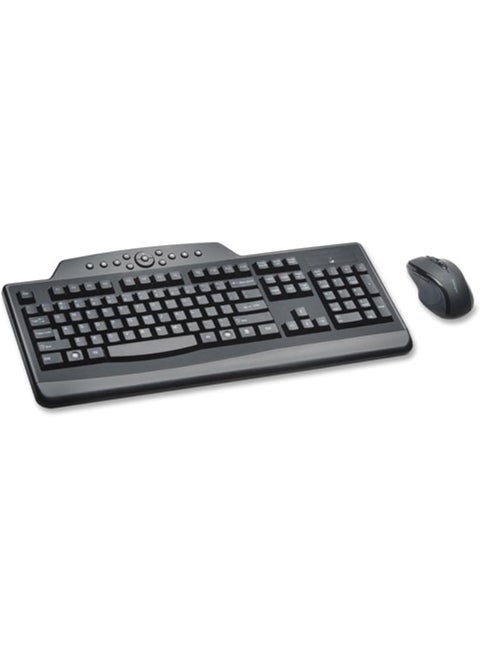 Kensington Pro Fit Wireless Media Desktop Set with Keyboard and Mouse K72408US Black