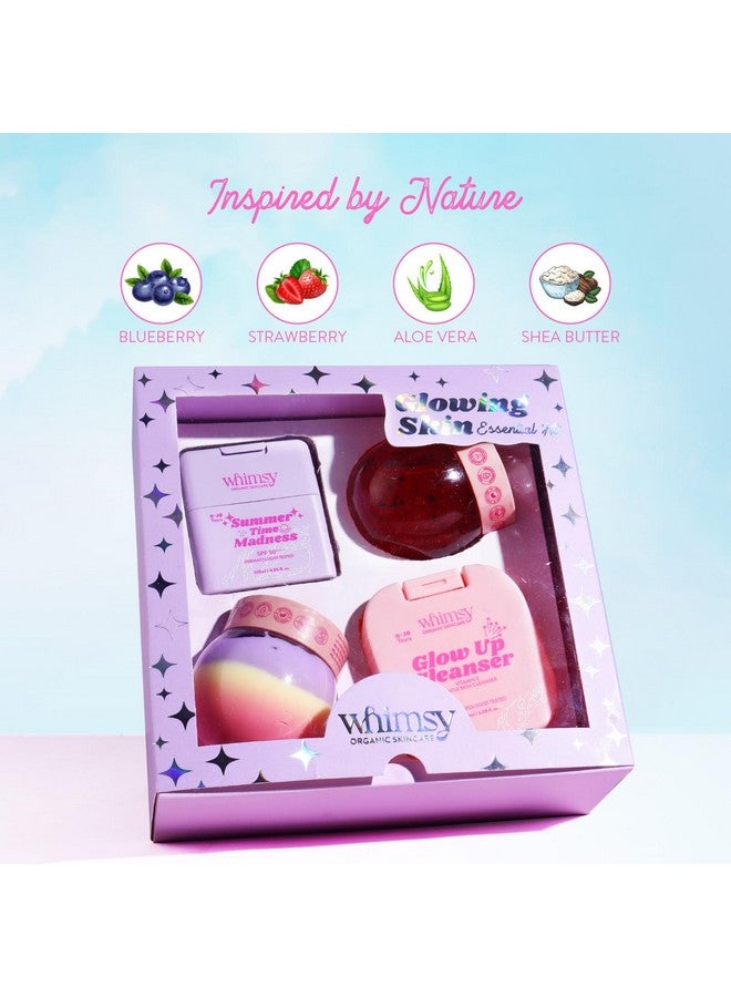 Whimsy Beauty Glow Up Kit √ê 4-Piece Skincare Set for Kids, Preteens, and Girls √ê Cleanser, Moisturizer, Sunscreen, Scrub - Image 2
