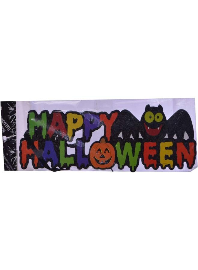 Happy Halloween Door Sign - Multicolor
