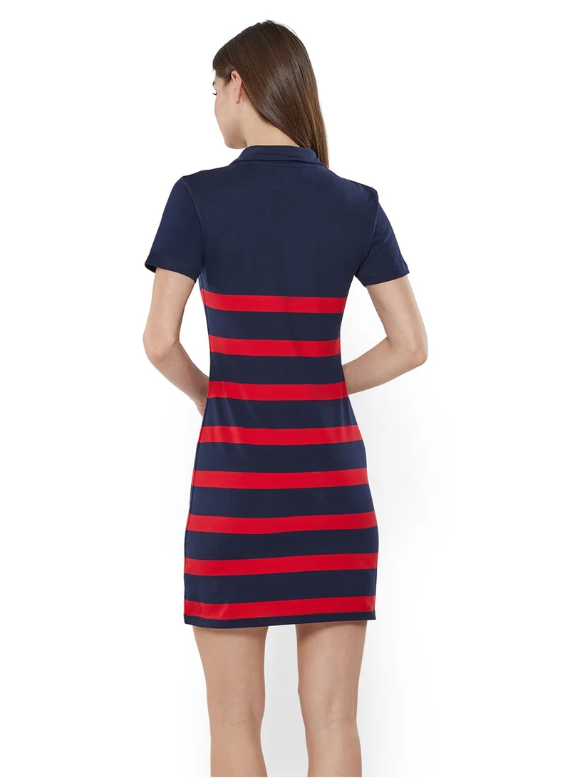 NAUTICA Striped Polo Dress