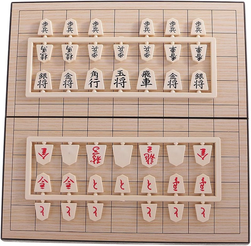 klarako Shogi Japanese Chess Game Set with Wooden Board and Traditional Koma Pieces for Professional And Beginner - Image 1