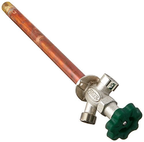 Prier P-164D10 Products Anti-Siphon Quarter Turn Wall Hydrant with 1/2" Inlet, 10", Satin Nickel Plated - Image 3