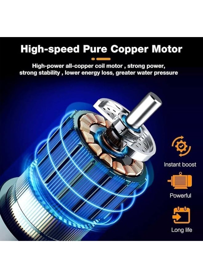 Rechargeable water pressure gun for washing cars, bicycles, and windows - Image 2