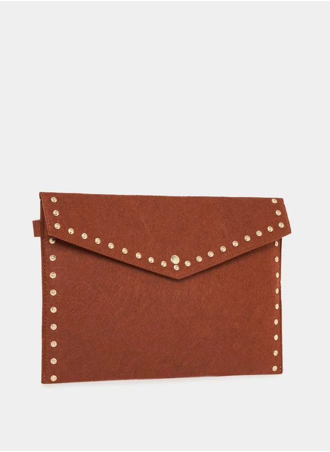 Styli Studded Envelope Style Handbag