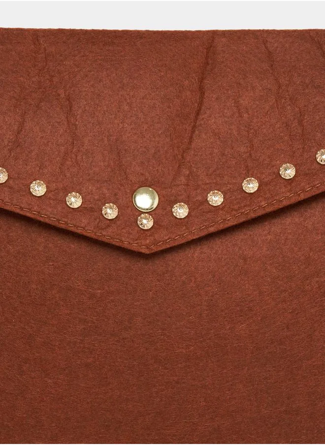 Styli Studded Envelope Style Handbag