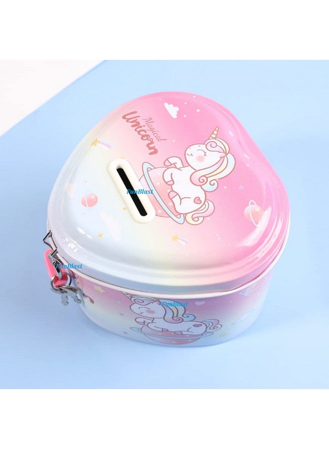 FunBlast Piggy Bank for Kids - Unicorn Money Saving Tin Coin Bank with Lock and Key - Birthday Return for Boys & Girls, Money Bank, Coin Box for Kids, Metal Coin Box for Kids (Unicorn) - Image 5