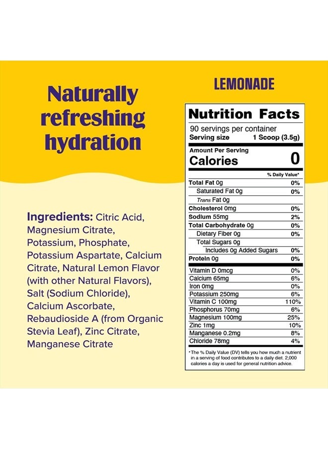 Ultima Replenisher - Daily Electrolyte Drink Mix – Lemonade, 90 Servings – Hydration Powder with 6 Key Electrolytes & Trace Minerals – Keto Friendly, Vegan, Non-GMO & Sugar-Free Electrolyte Powder - Image 1