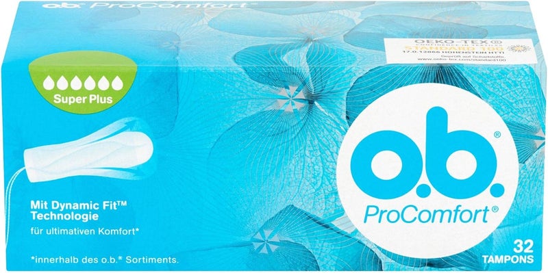 o.b. OBTampons Procomfort with Dynamic Fit and Silk Touch Surface - Image 1