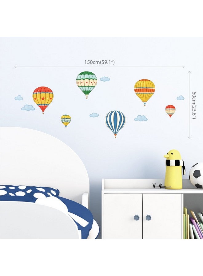 ديكو وال Ds8011 بالونات الهواء الساخن الملونة للأطفال ملصقات الحائط ملصقات الحائط القابلة للتقشير واللصق ملصقات الحائط القابلة للإزالة للأطفال وغرفة نوم الأطفال وغرفة المعيشة (صغير) D?Cor - Image 3