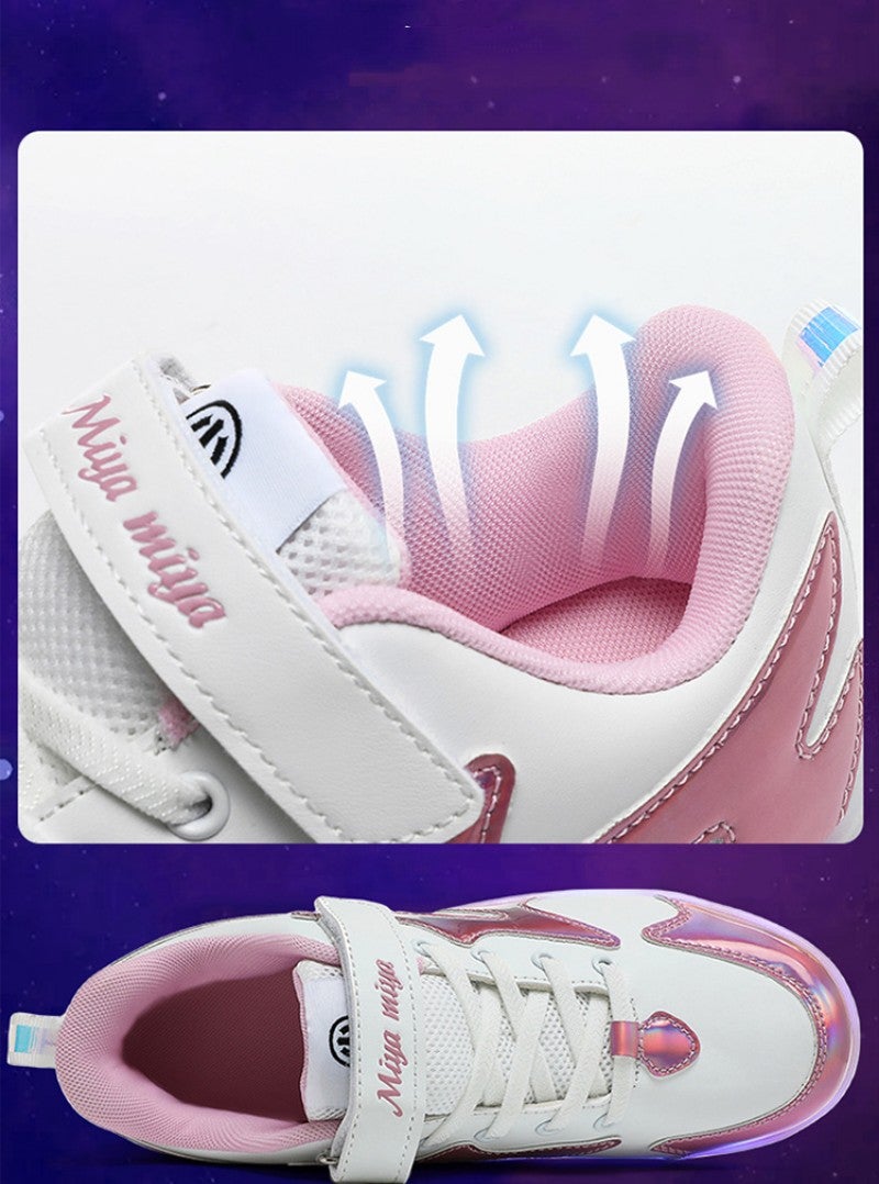 Miya Kids And Adult Roller Skates Shoes 4 Wheels Roller Shoes Boys Girls Wheel Shoes Roller Sneakers Shoes for Beginner More Balanced - Image 3