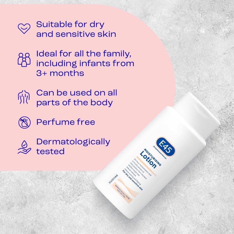 E45 Dermatological Moisturising Lotion 200 ml - Image 3