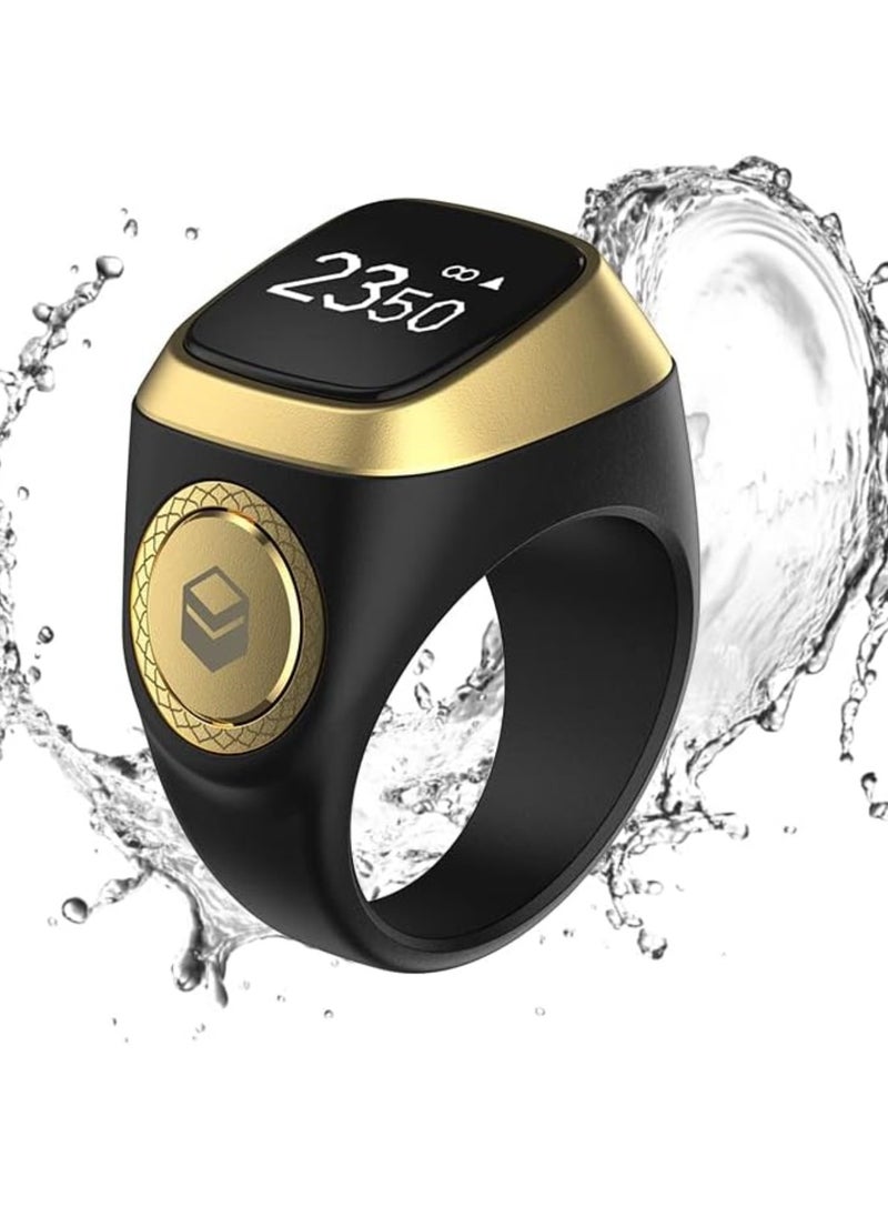 Smart Tasbih Zikr Ring Muslim Prayer Timing Reminder OLED Display Tasbih Counter Waterproof Smart Ring