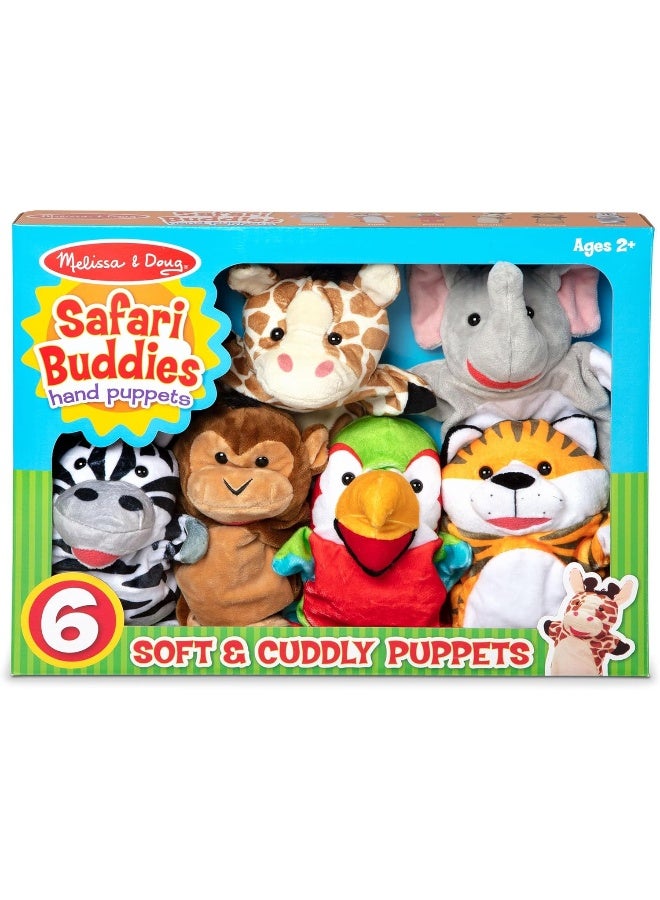 Melissa & Doug Safari Buddies Hand Puppet Set, Set Of 6, Age 2+  - Image 3