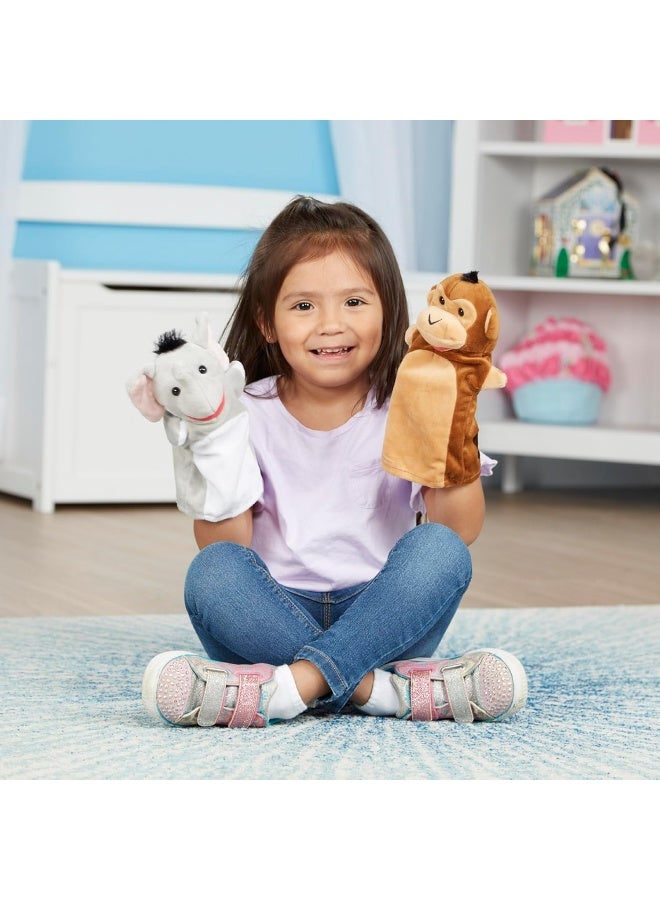 Melissa & Doug Safari Buddies Hand Puppet Set, Set Of 6, Age 2+  - Image 2