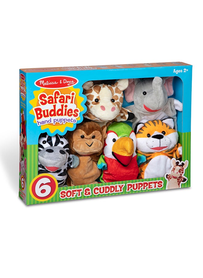 Melissa & Doug Safari Buddies Hand Puppet Set, Set of 6, Age 2+  - Image 2