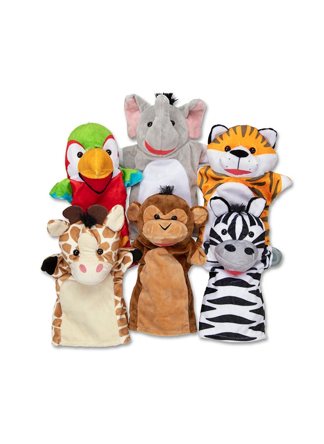 Melissa & Doug Safari Buddies Hand Puppet Set, Set of 6, Age 2+  - Image 4