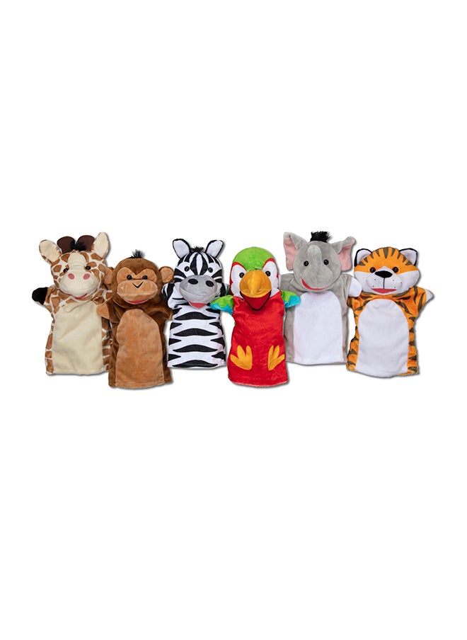 Melissa & Doug Safari Buddies Hand Puppet Set, Set of 6, Age 2+  - Image 3