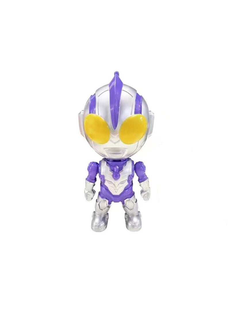 لعبة باتل بي بليد الترامان باللون الأرجواني مع الضوء والموسيقى مناسبة لهدايا أعياد ميلاد الأطفال - Image 1