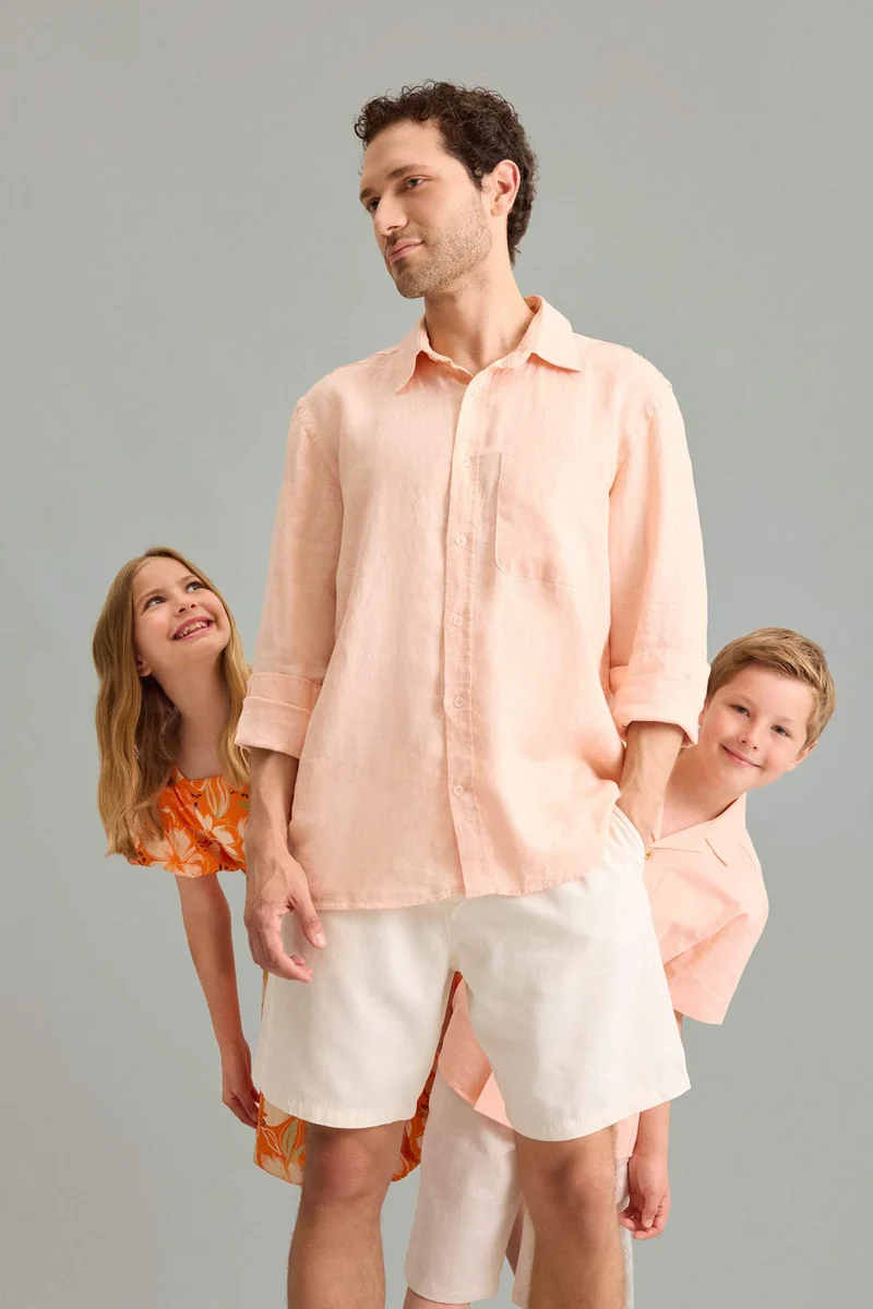 100% Linen Long Sleeve Shirt