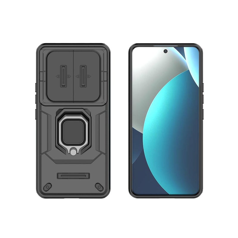 BB غطاء واقي، أزرق، مقاوم للصدمات لـ Redmi Note 15 باللون الأزرق باللون الأحمر - Image 5