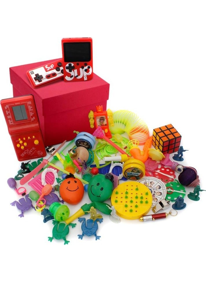 Nostaljik Lezzetler - Nostalgic Flavors Nostalgic Gift Custom Red Toy Box Red Tetris and Red Nostalgic Arcade - Image 1