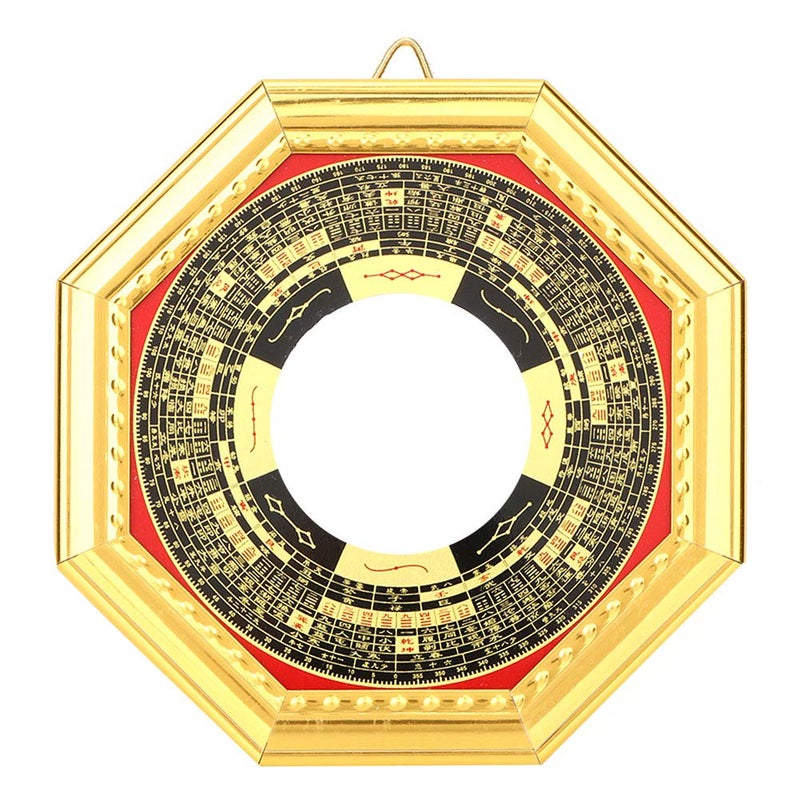 Junlucki Chinese Feng Shui Mirror Designed to Be Hung Outdoors Counteract Bad Luck Bring Good Luck Gossip Mirror Chinese Feng Shui Convex for135cm Diameter Convex Mirror