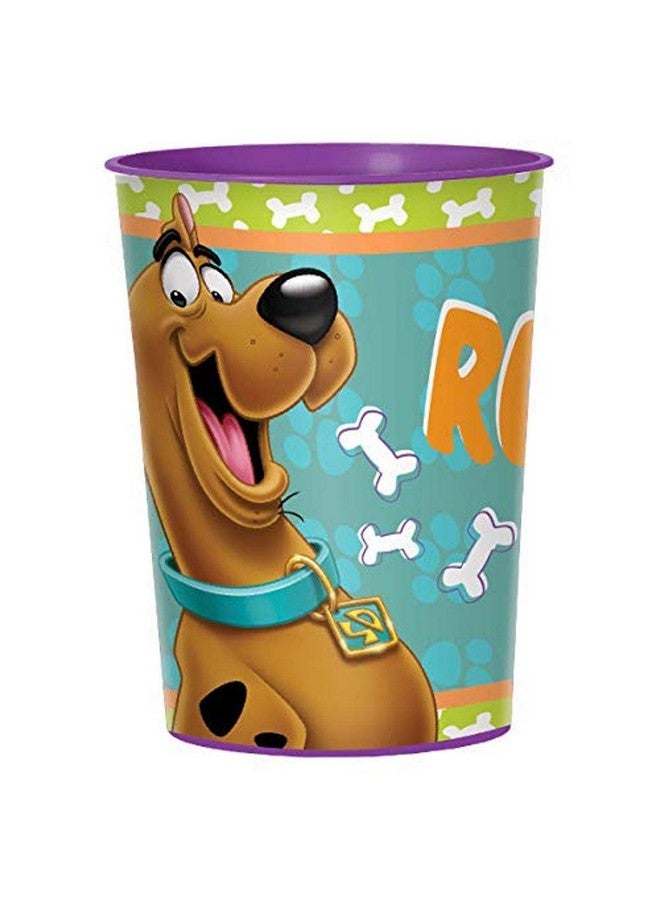Amscan Scooby Doo Zoinks Plastic Favor Cups 16 Oz. (Pack Of 1) ; Multicolor & Durable Container Perfect For Parties Events And Collectible Displays - Image 1