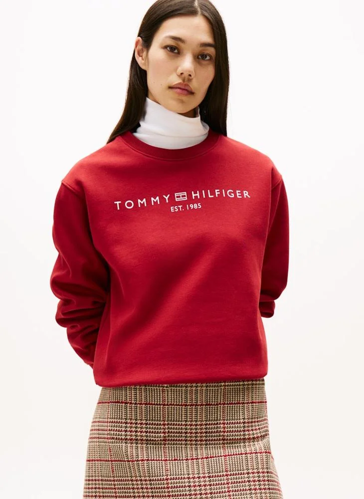 TOMMY HILFIGER Graphic Crew Neck Sweatshirt