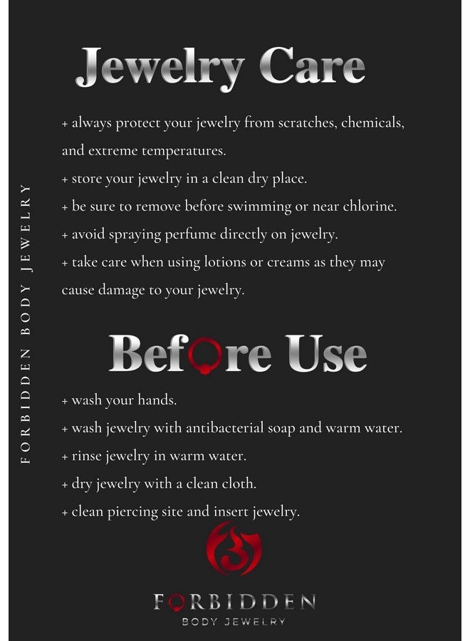 Forbidden Body Jewelry Surgical Steel Spike Top Cartilage & Labret Stud - 18G 8Mm (2Pcs) - Image 5