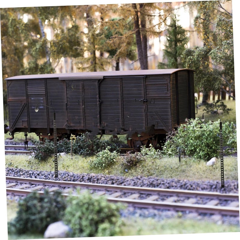 2pcs Railroad Light Model for Sand Table Decor Scale Train Lamp Realistic Miniature Simulation Light for Model Railroads and Architectural Layouts - Image 5