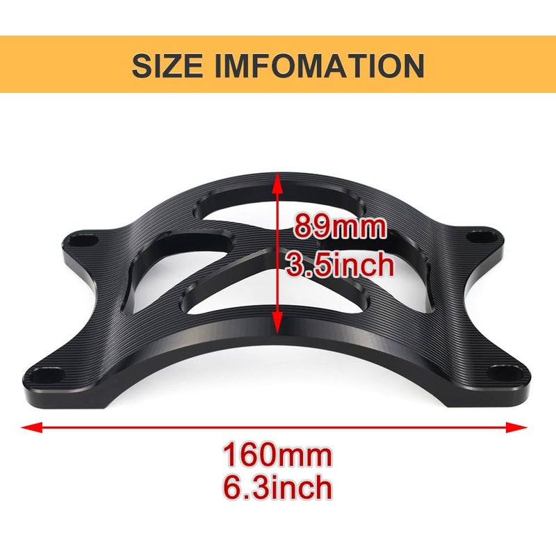 Generic REARACE Motorcycle Front Fork Brace CNC Aluminum Bracket Compatible with Royal Enfield Scram 411 22-24, Interceptor 650 / Continenta GT 650 19-24, Continental GT 535 13-18, Himalayan 411 18-23  - Image 2