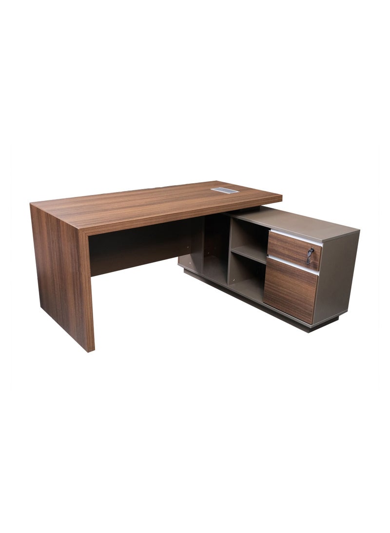 HUIMEI Huimei BT-180 Executive Office Table Brown Color  - Image 3