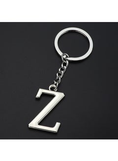 Generic English letter keychain bag pendant 26 uppercase and lowercase letters and numbers keychain European and American small gift customizationZ Z 