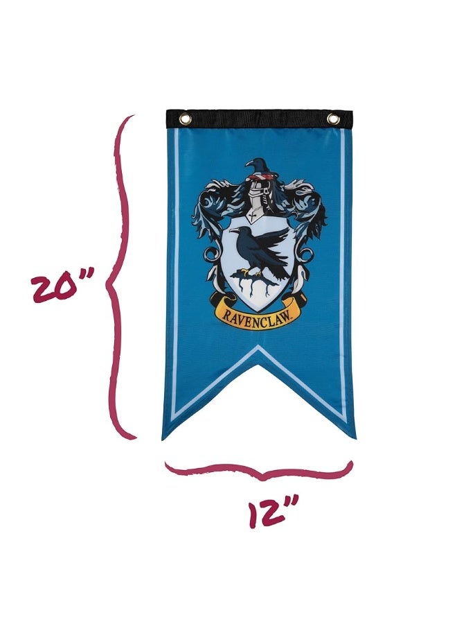Conquest Journals Harry Potter Wizarding House Banner Flag Set, 12'' x 20'' Polyester Flags, Set of 5 Includes Hogwarts Crest, Gryffindor, Slytherin, Ravenclaw & Hufflepuff Banners, Birthday Party - Image 5