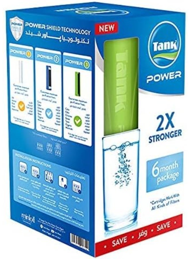 Tank Power Water Filter Cartridges Pack (Dual) - 2X Power - 6 Months Supply - Image 3