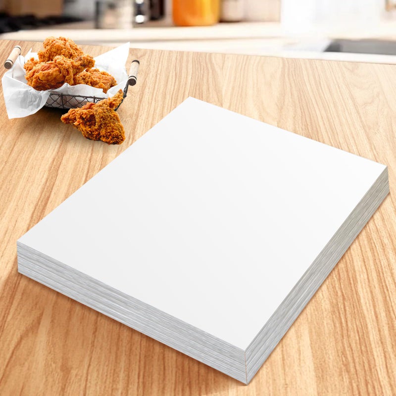 Remagr 100 Pcs Fryer Filter Paper 195 x 275 Inch Fryer Filter Sheets for Restaurant Food Truck Food Stand Oil Filtration
