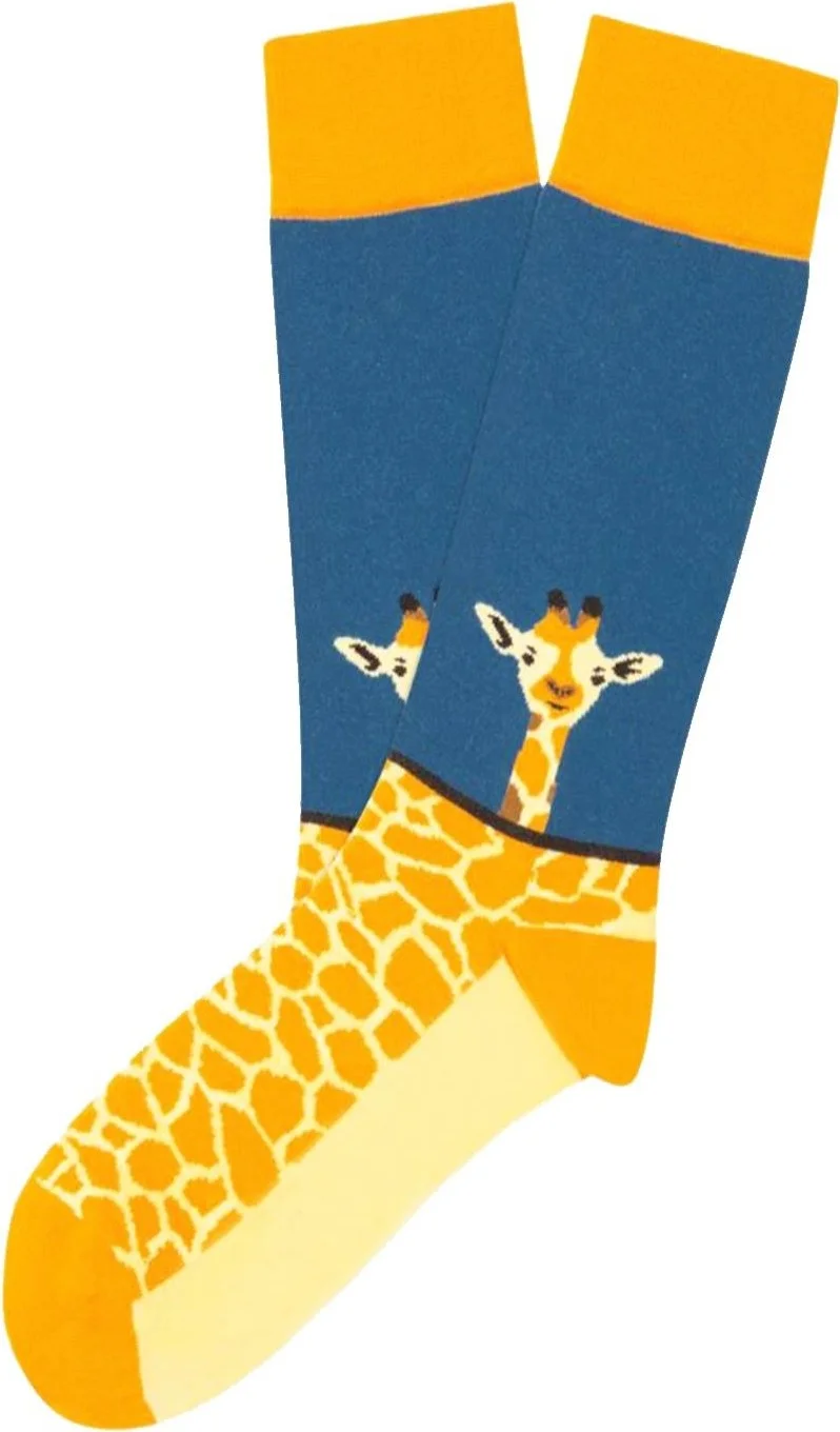 كارنافال سوكس Long Short Giraffe Patterned Colorful Socks