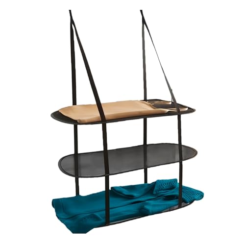 Greenco 3 Tier Over The Door Folding Drying Rack for Clothing Sweater Garment and Room Organization Dryer Racks for Laundry Perfect for Small Spaces Apartments Dorm Rooms and BathroomsBlack