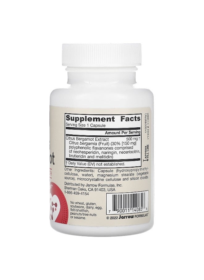 Jarrow Formulas, Citrus Bergamot, 500 mg, 60 Veggie Capsules