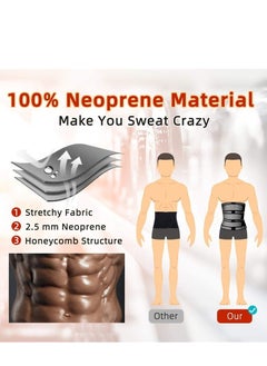Healife Men's High Waist Shapewear Belt, Waist Protective Shapewear Belt, Tummy Control Shapewear, Sports Fitness Slimming Belt, Tummy Waist Belt - Waist Training Belt Waist Trimmer Weight Loss Workout Fitness Back Support Belt - Adjustable Abdominal Slimming Belt  - Image 5