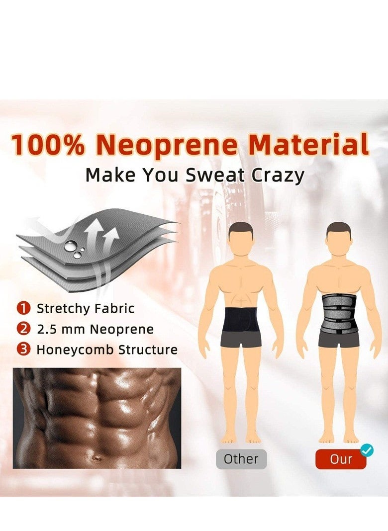 Healife Men's High Waist Shapewear Belt, Waist Protective Shapewear Belt, Tummy Control Shapewear, Sports Fitness Slimming Belt, Tummy Waist Belt - Waist Training Belt Waist Trimmer Weight Loss Workout Fitness Back Support Belt - Adjustable Abdominal Slimming Belt  - Image 5