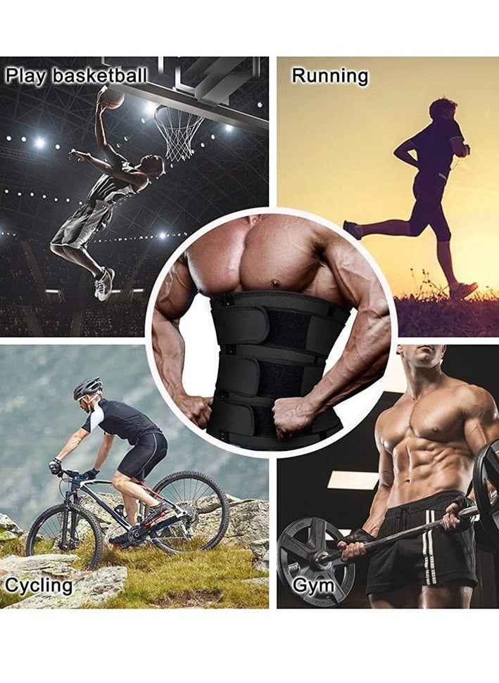 Healife Men's High Waist Shapewear Belt, Waist Protective Shapewear Belt, Tummy Control Shapewear, Sports Fitness Slimming Belt, Tummy Waist Belt - Waist Training Belt Waist Trimmer Weight Loss Workout Fitness Back Support Belt - Adjustable Abdominal Slimming Belt  - Image 4