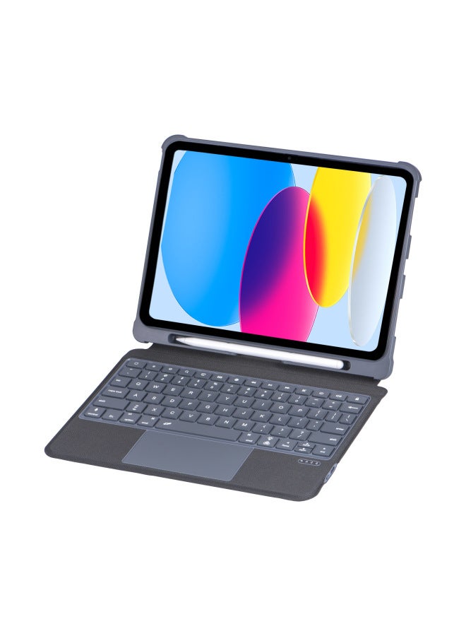 For Apple IPad 10.2/Pro10.5/Air Backlit Split Touch Bluetooth Keyboard Protective Cover Pen-Color:iPad10th 10.9/ 11th 11"  - Image 1