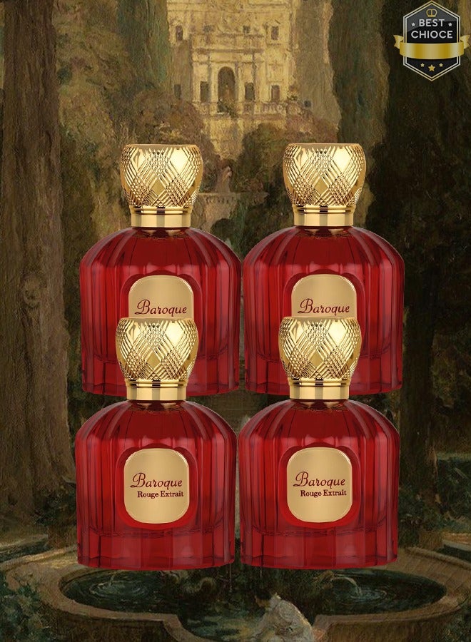 MAISON ALHAMBRA 4 Pieces Baroque Rouge Extrait Perfume 100ml EDP - Image 1