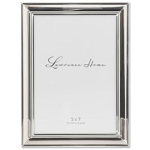 Lawrence Frames إطار صور لورانس فريمز ستراتا معدني، 5x7، فضي - Image 1