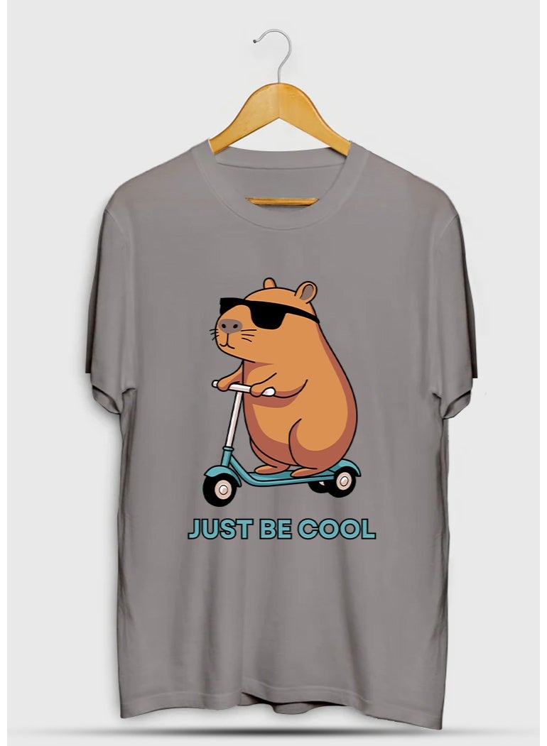 SHOP NEW ARRIVALS JUST BE COOL EFFORTLESS STYLE T-SHIRT Motivational Quote Graphic Tee for Men Women Inspirational Success Mindset Gift Unisex Comfortable Cotton - Image 1