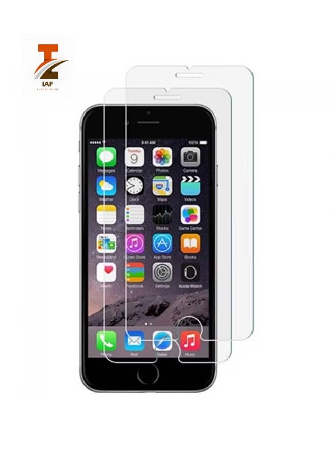 Pack Of 2 Tempered Glass Screen Protector For iPhone SE (2020) Clear
