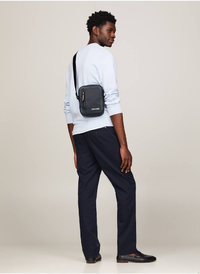 Men's Essential Pique Small Reporter/ Messenger Bag -  Pique texture, Blue - pzsku/Z3A3006D0C54E9C63AE32Z/45/_/1727446196/1f1fc9ee-96f4-4f90-9c2c-9b1de838a44c