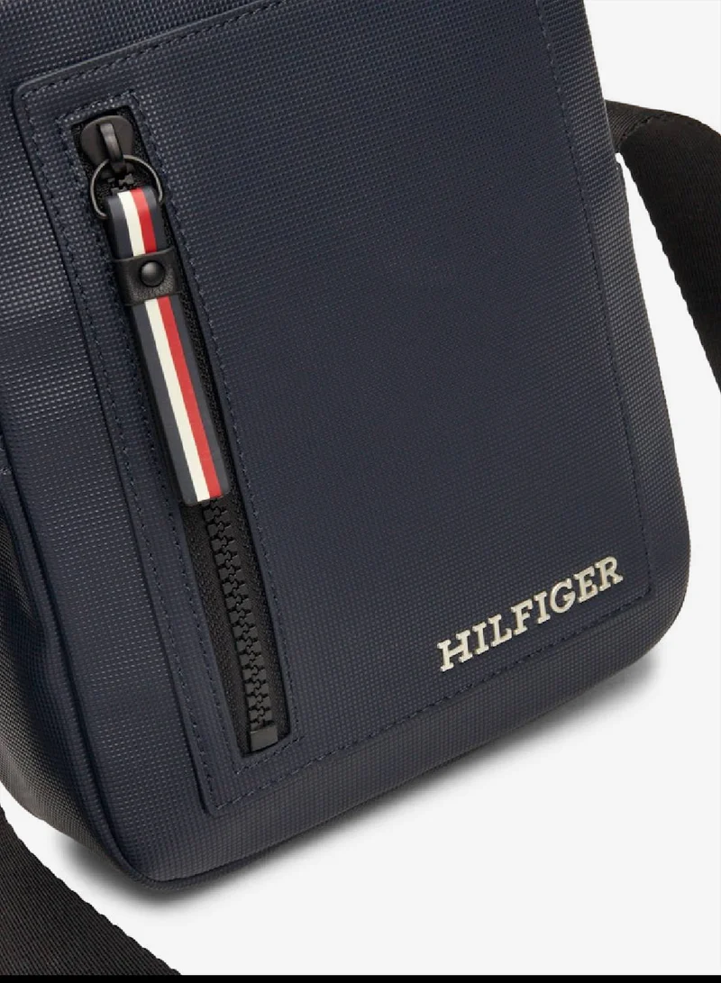TOMMY HILFIGER Space Blue Essential Pique Small Reporter Bag for Men | Best Price UAE